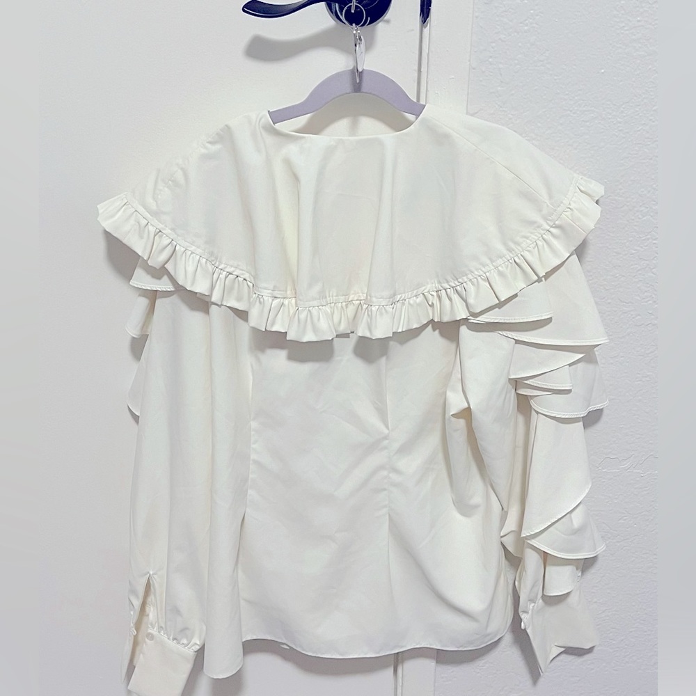 SNIDEL VOLUME RUFFLE BLOUSE One size - Picture 8 of 12